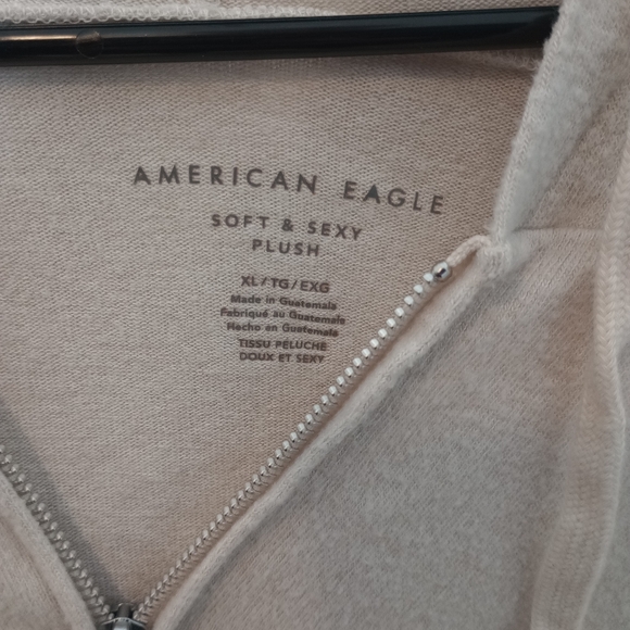 American Eagle Soft & Sexy Plush Lightweight Zip Up Hoodie - Picture 3 of 3